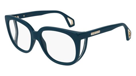 gucci gg0470o eyeglasses - blue/003 56-17-140|GUCCI Eyeglasses New Blue Butterfly GG0470O 003 56 17 140.